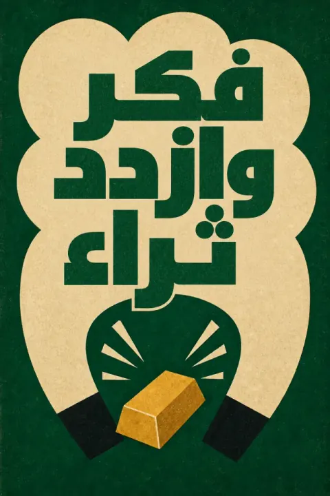 غلاف كتاب فكر وازدد ثراء