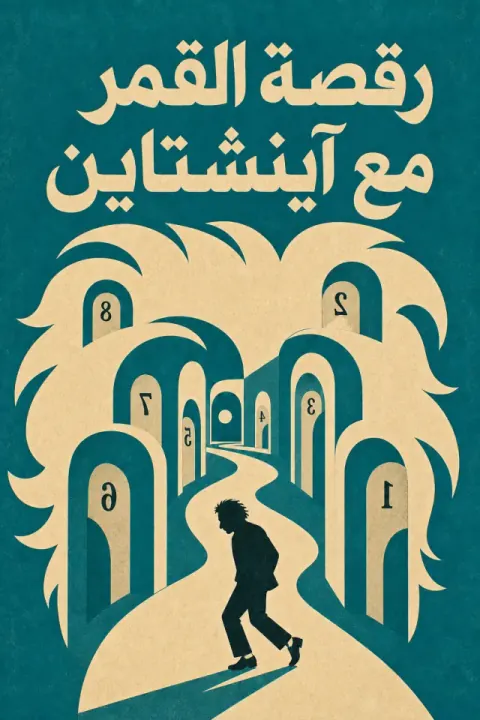 غلاف كتاب رقصة القمر مع آينشتاين